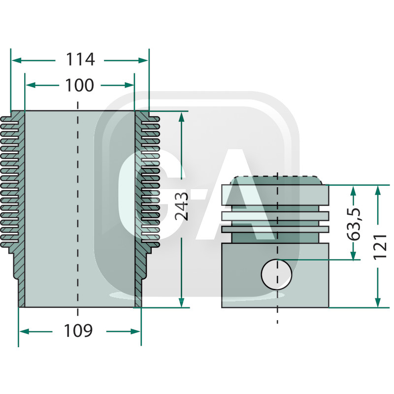 Kit cylindree tracteur Eicher